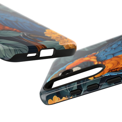 Tropical Parrot Phone Case - Tough Cases, Colorful Phone Cover, Nature Lover Gift, Floral Design, Bird Lover Accessory