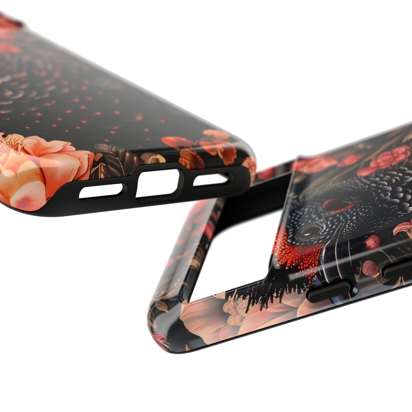 Tough Cases: Floral Design Phone Case, Stylish Protection for Your Phone, Unique Gift for Bird Lovers, Vibrant Floral Art, [...]