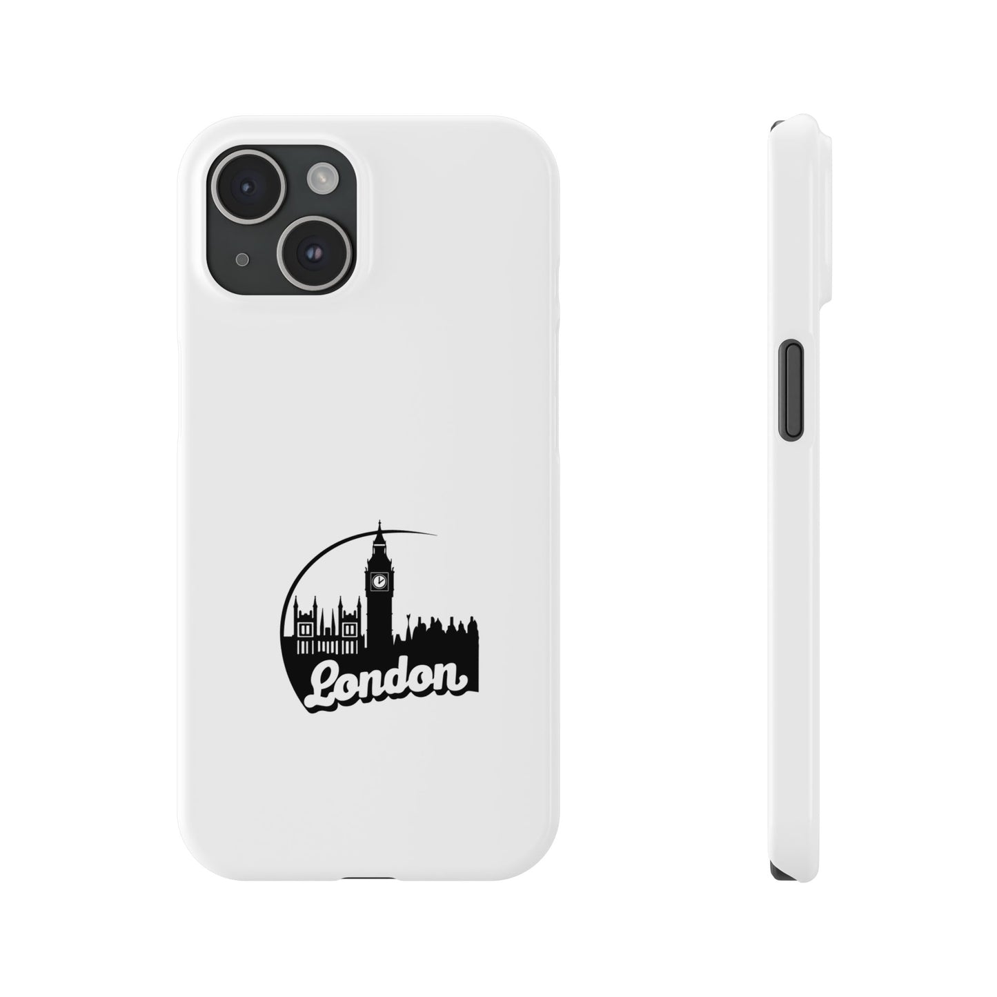 London Skyline Slim Phone Case - Stylish Black and White Design, Modern Accessories for Travelers, Gifts for London Lovers, Phone [...]