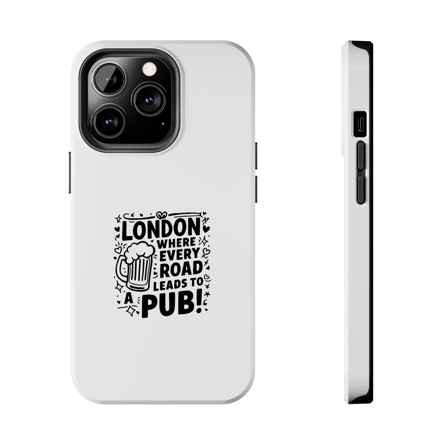 London Pub Themed Tough Phone Case - Perfect Gift for Travelers