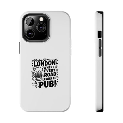 London Pub Themed Tough Phone Case - Perfect Gift for Travelers