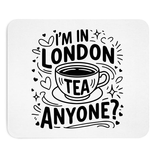 London Tea Lovers Mouse Pad - Cute Gift for Office, Home Decor, Tea Enthusiasts, Desk Accessory, Fun Kitchen Gift