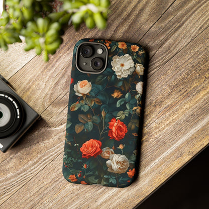 Floral Phone Case | Tough Cases with Elegant Design | Gift for Her, Mother's Day, Birthdays, Personalized, Trendy Tech Accessories