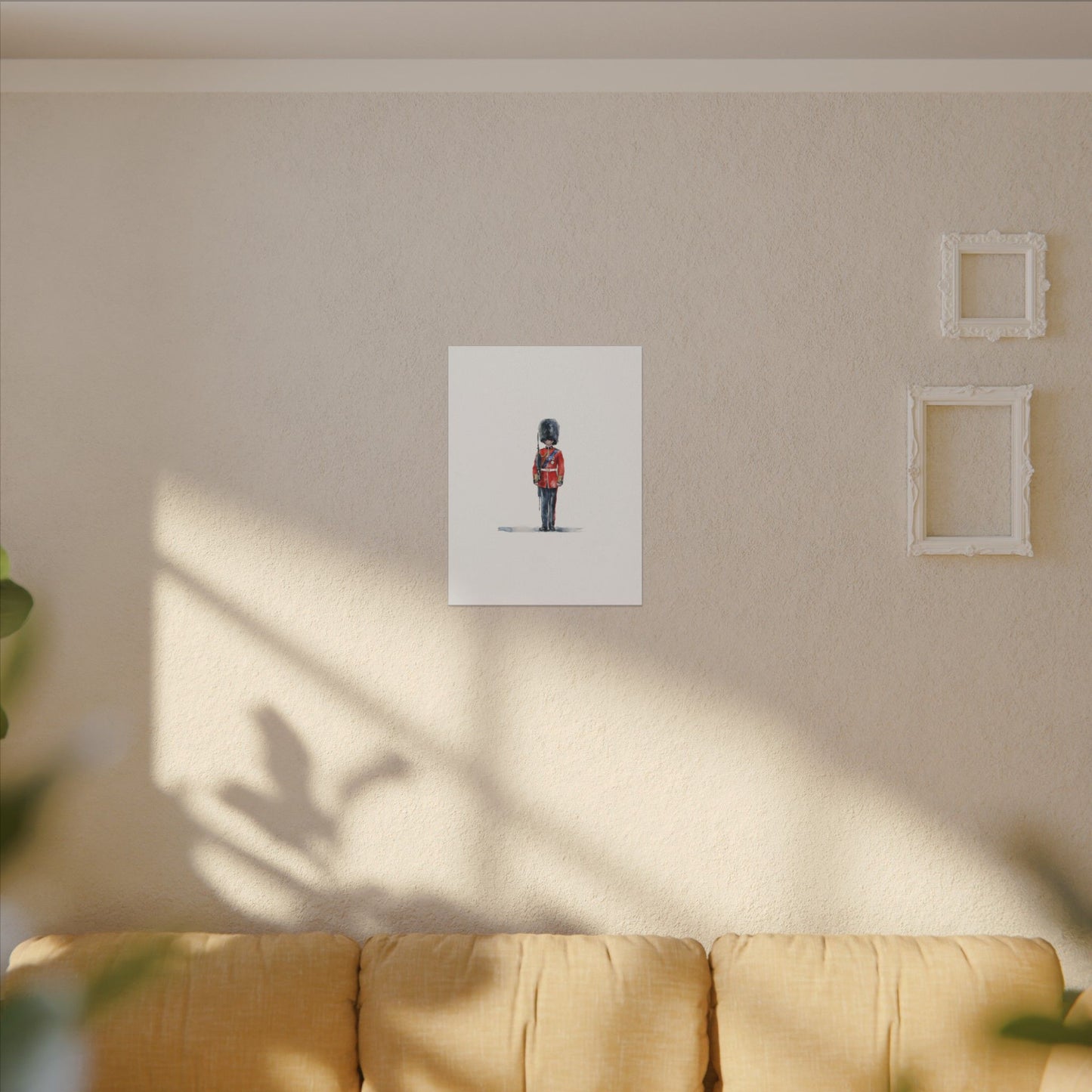 Royal Guard Canvas Art Print, British Soldier Wall Decor, Home Decoration, Gift for History Lovers, Art for Offices, Unique Wall Gallery
