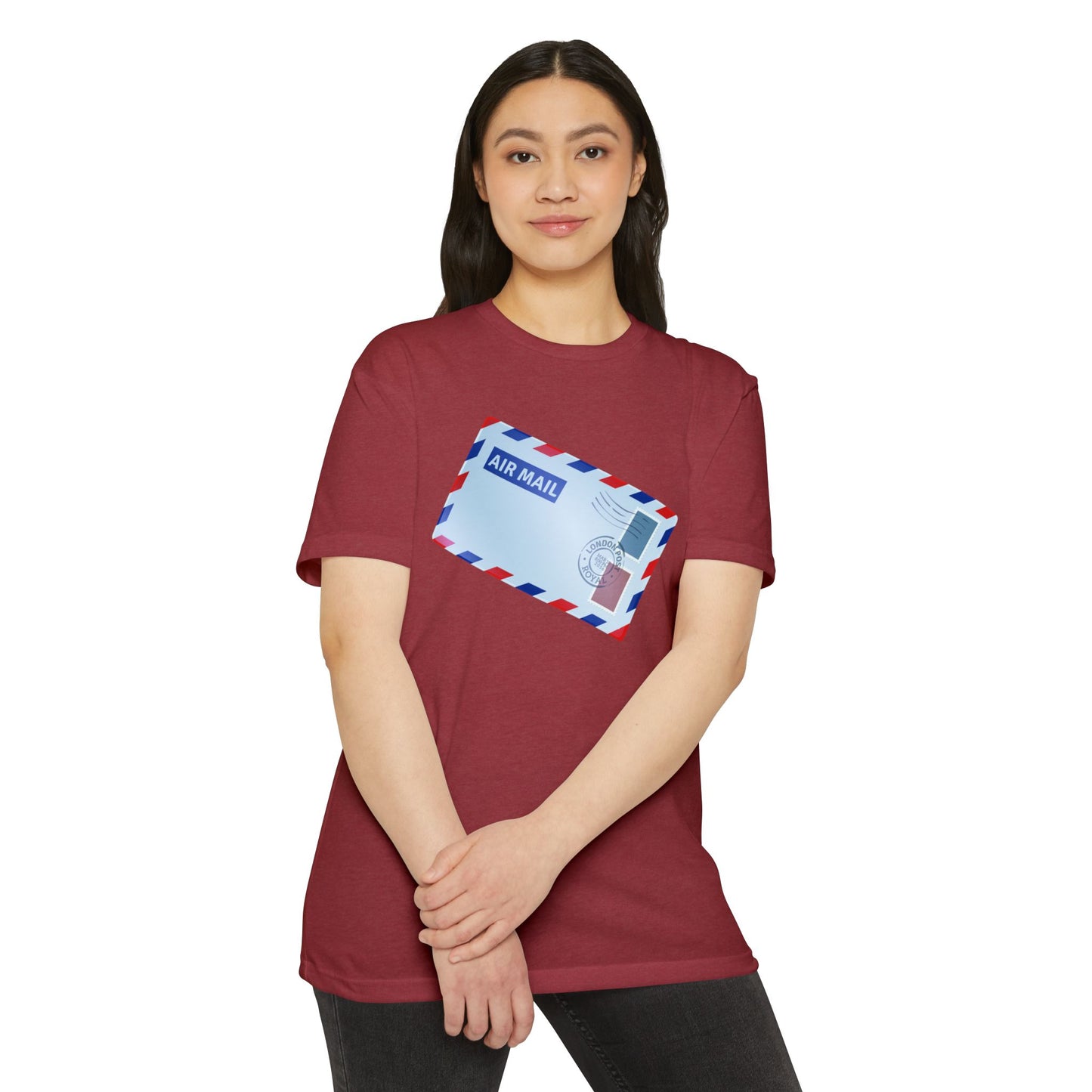 Unisex CVC Jersey T-shirt - Vintage British Air Mail - Classic Postal