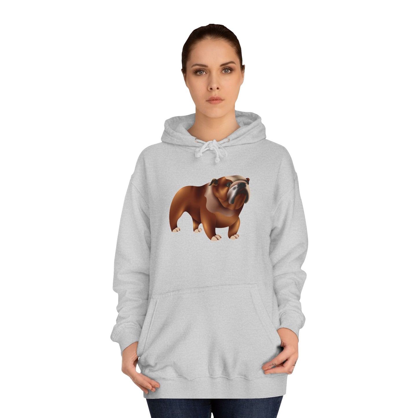 Unisex College Hoodie - Adorable British Dog