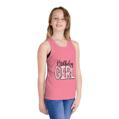 Birthday Girl Jersey Tank Top for Kids - Perfect Birthday Celebration Apparel