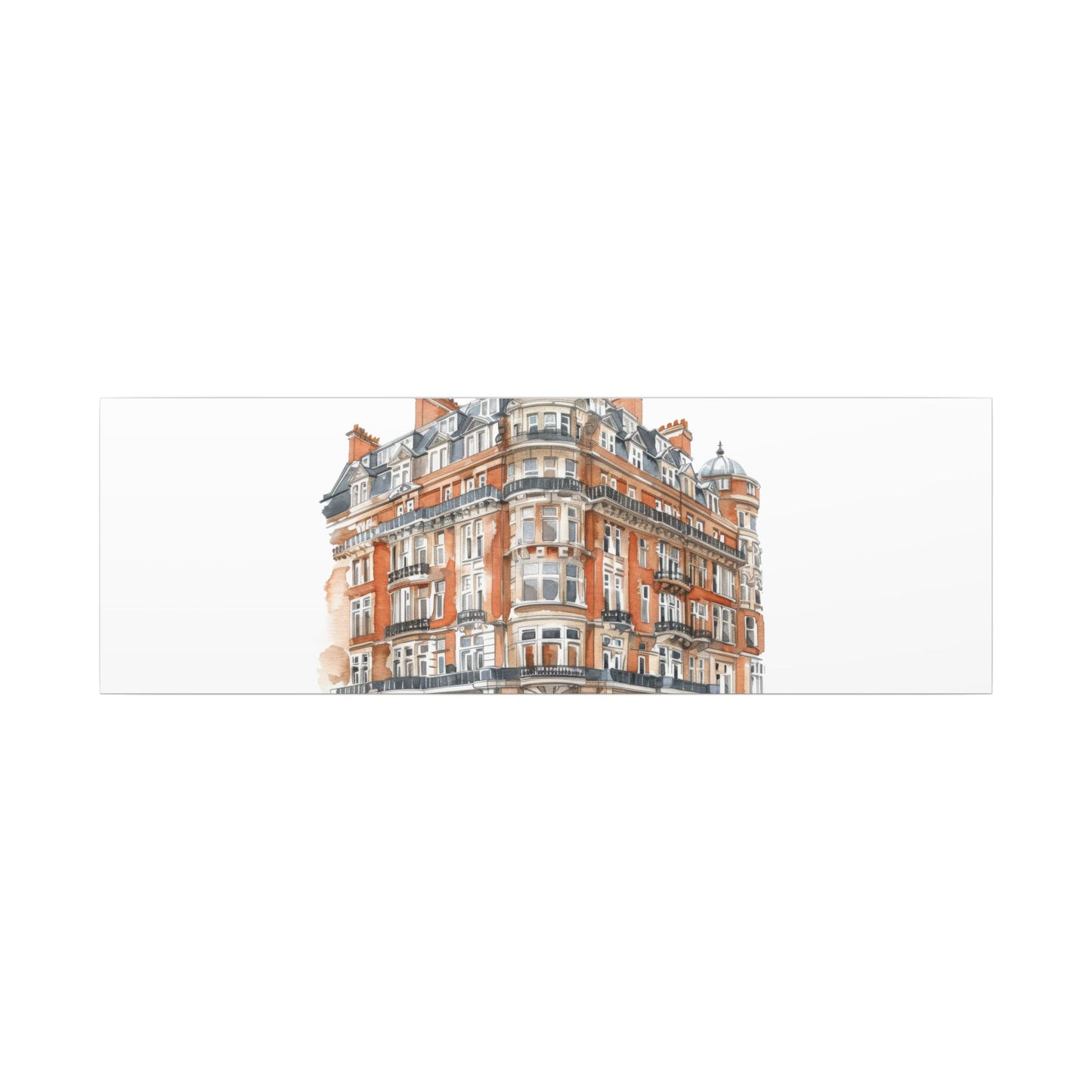 Artistic Matte Canvas Print of Historic Building, Wall Art Decor, Home Interior, Unique Gift, Fine Art, Architecture Lover, Urban Design