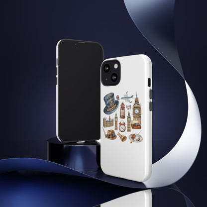 London-Themed Phone Case, Durable iPhone Cover, Gift for Travelers, Unique Cell Phone Accessories, Stylish Gadget Protection