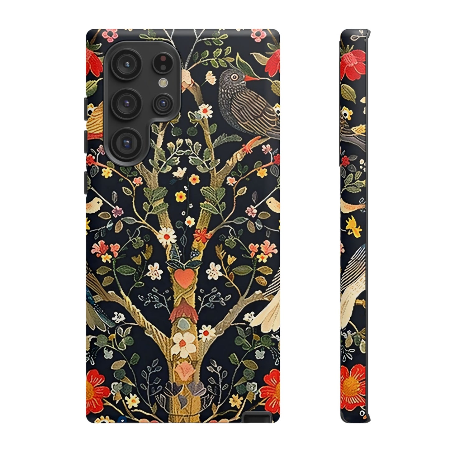 Floral Phone Case with Vibrant Tree Design, Tough Phone Cover, Unique Floral Pattern, Eco-Friendly Phone Accessories, Gift for Nature Lovers