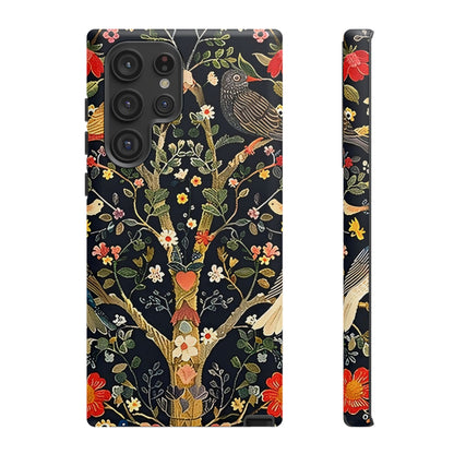 Floral Phone Case with Vibrant Tree Design, Tough Phone Cover, Unique Floral Pattern, Eco-Friendly Phone Accessories, Gift for Nature Lovers