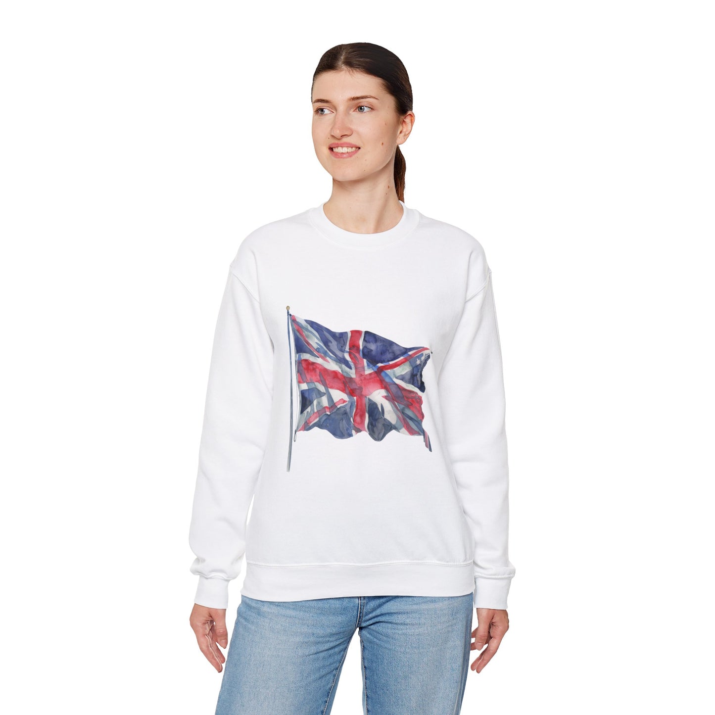 Unisex Heavy Blend™ Crewneck Sweatshirt - Emblem of Unity - The British Flag