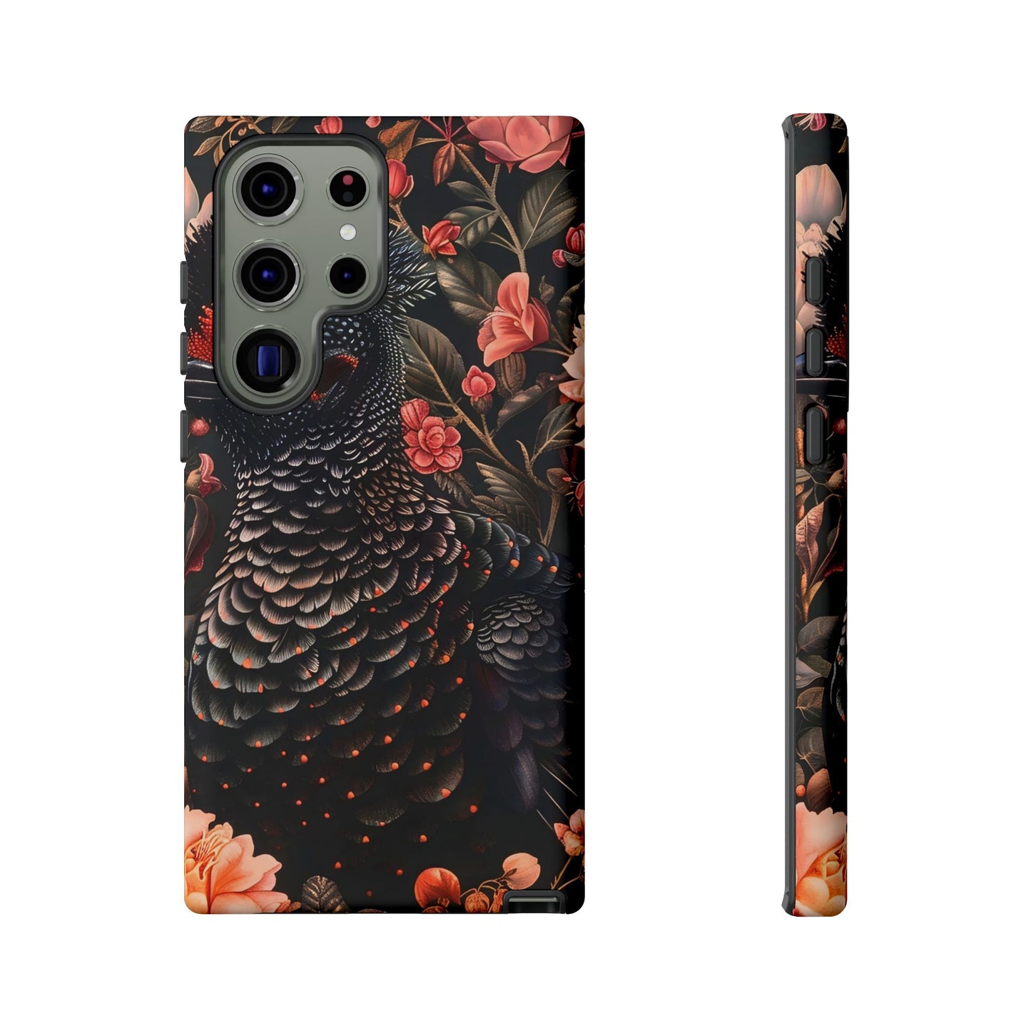 Tough Cases: Floral Design Phone Case, Stylish Protection for Your Phone, Unique Gift for Bird Lovers, Vibrant Floral Art, [...]