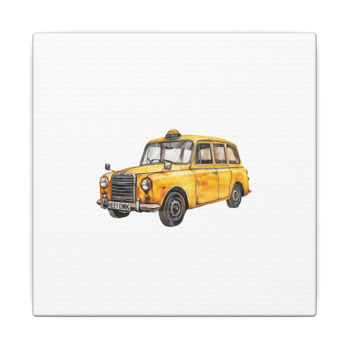 Vintage Taxi Matte Canvas, Stretched, 0.75" (Multi-Size)