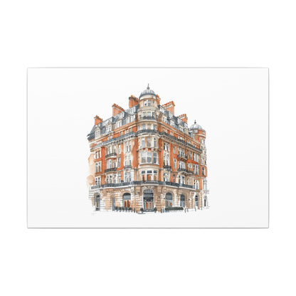 Artistic Matte Canvas Print of Historic Building, Wall Art Decor, Home Interior, Unique Gift, Fine Art, Architecture Lover, Urban Design