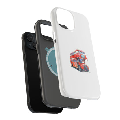 Stylish Magnetic Phone Cases | London Bus Design, Unique Gift for Travelers, Durable Protection, Trendy Accessories, Phone Covers