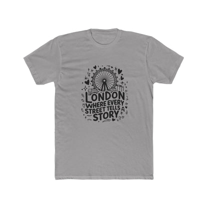 London's Story Telling Streets Cool Unisex Cotton Crew Tee