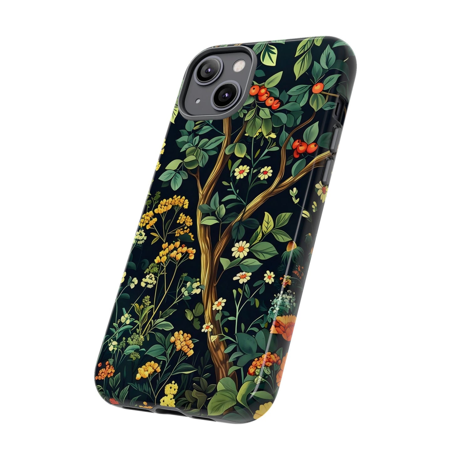 Floral iPhone Case, Nature Inspired Tough Case, Botanical Phone Cover, Eco-Friendly Gift, Unique Floral Design