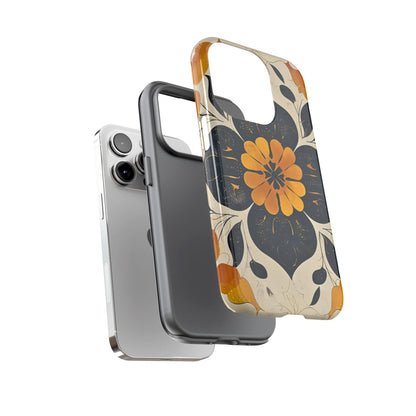 Floral Phone Case - Tough Cases, Botanical iPhone Cover, Vintage Flower Design, Durable Smartphone Protection, Unique Gift Idea