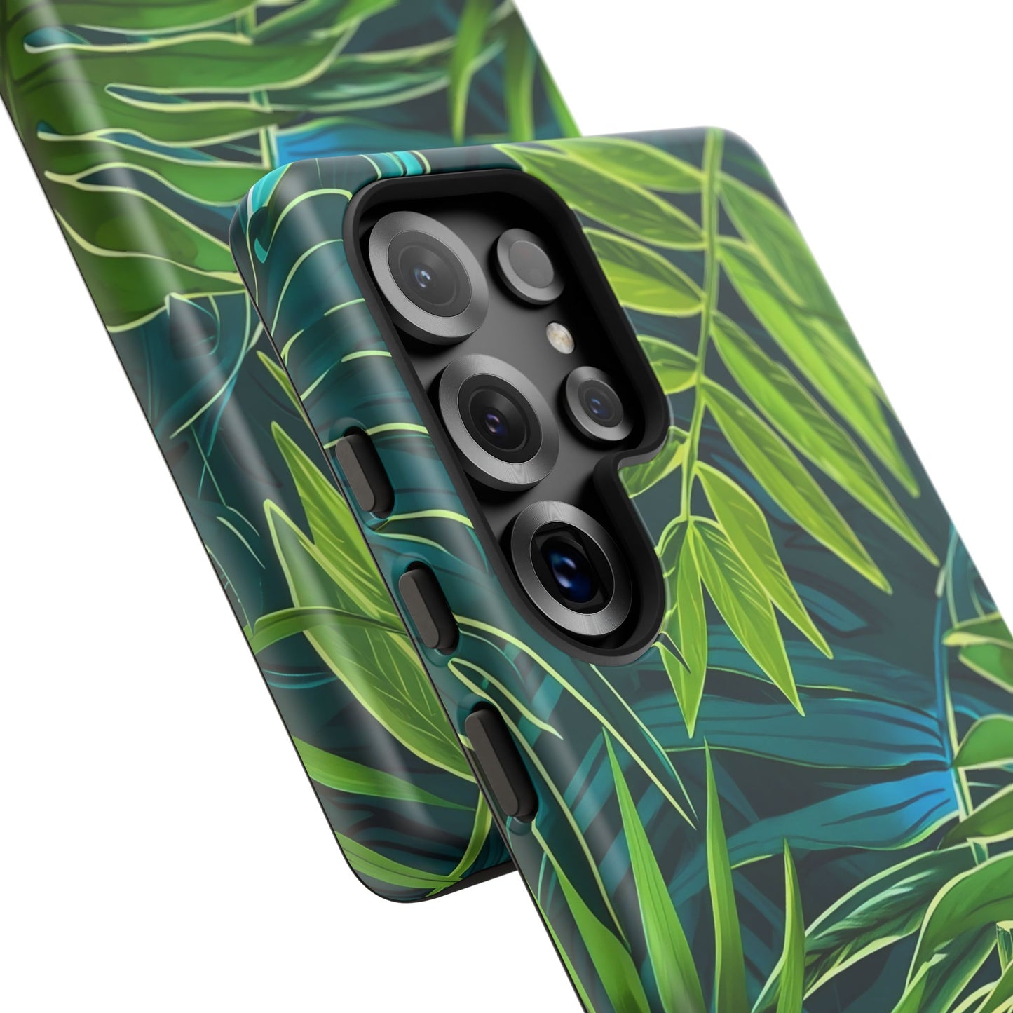 Tropical Phone Case - Durable Green Leaf Design, Eco-Friendly Gift, Trendy Accessory, Nature Lover's Case, Summer Vibes
