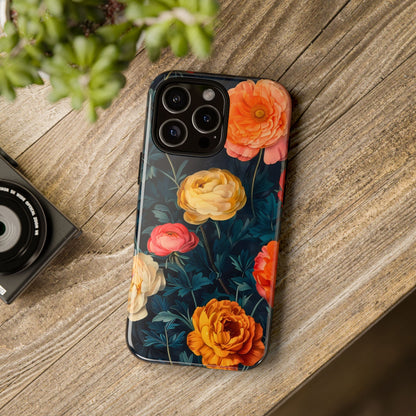 Floral Phone Case - Tough Cases, Stylish Protection, Gift for Flower Lovers, Customizable Cover, Floral Design Mobile Accessory
