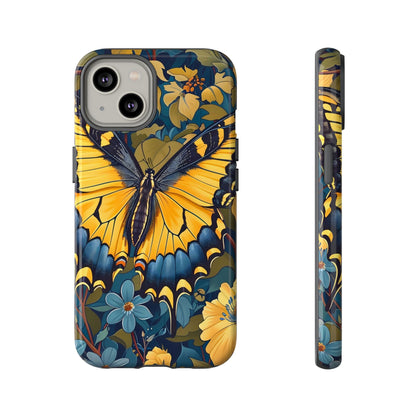Colorful Butterfly Phone Case, Floral Design, Tough Cases, Protective Cover, Gifts for Nature Lovers, Birthday Present