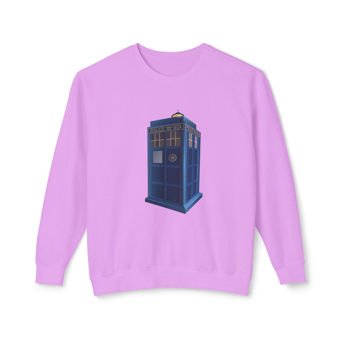 Unisex Lightweight Crewneck Sweatshirt - British Police Public Call Box