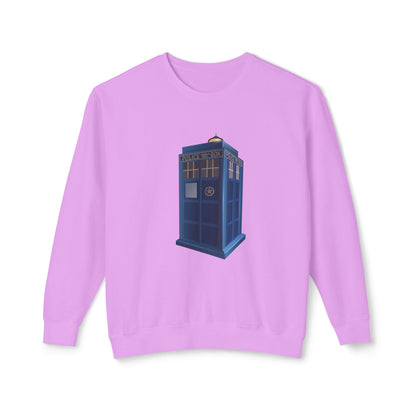 Unisex Lightweight Crewneck Sweatshirt - British Police Public Call Box