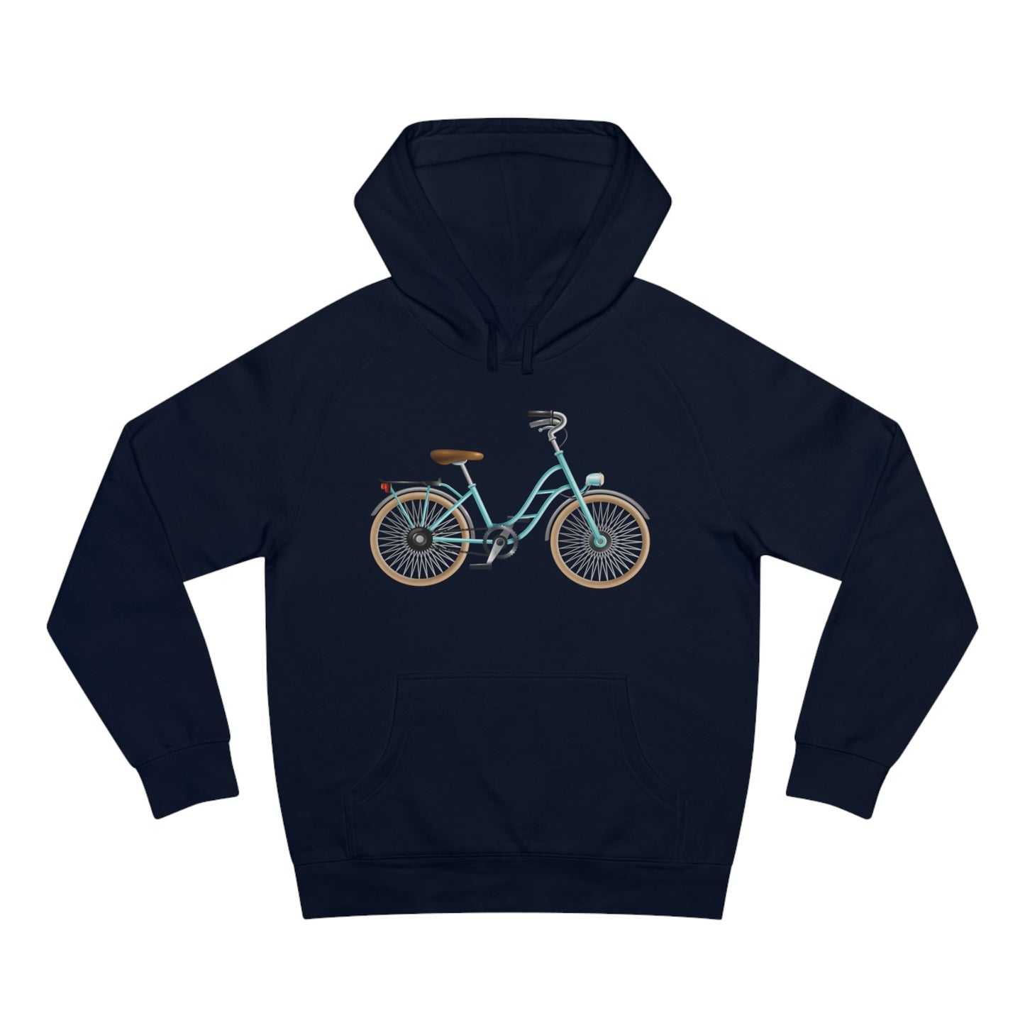 Form-fitting Unisex Hoodie - Classic British Bicycle