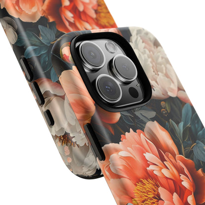 Floral Phone Case - Tough Cases, Durable Cover, Flower Design, Unique Gift, Phone Accessories