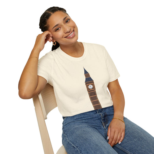 Unisex Softstyle T-Shirt - Iconic Big Ben Clock Tower