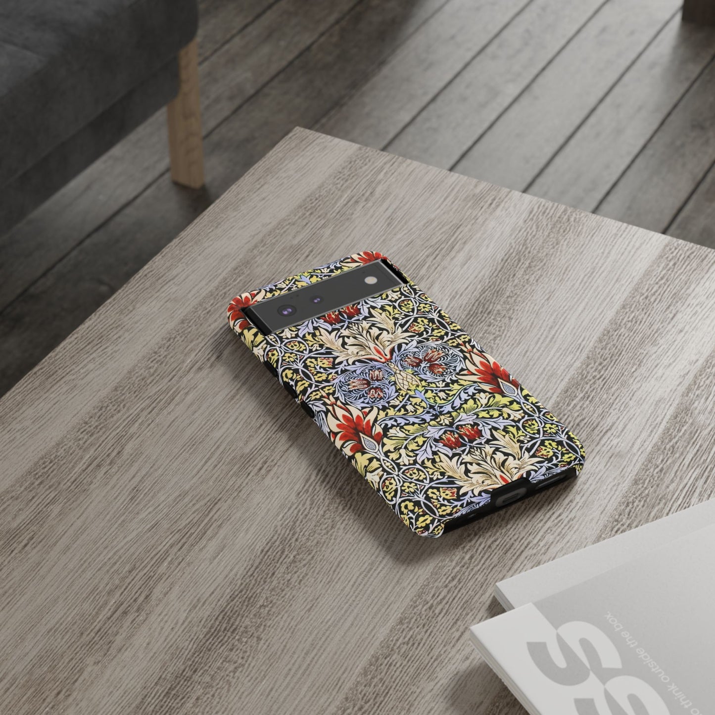 Stylish Phone Case - Floral Design, Tough Cases, Gift for Her, Phone Accessories, Trendy Tech, Unique Cell Phone Cover