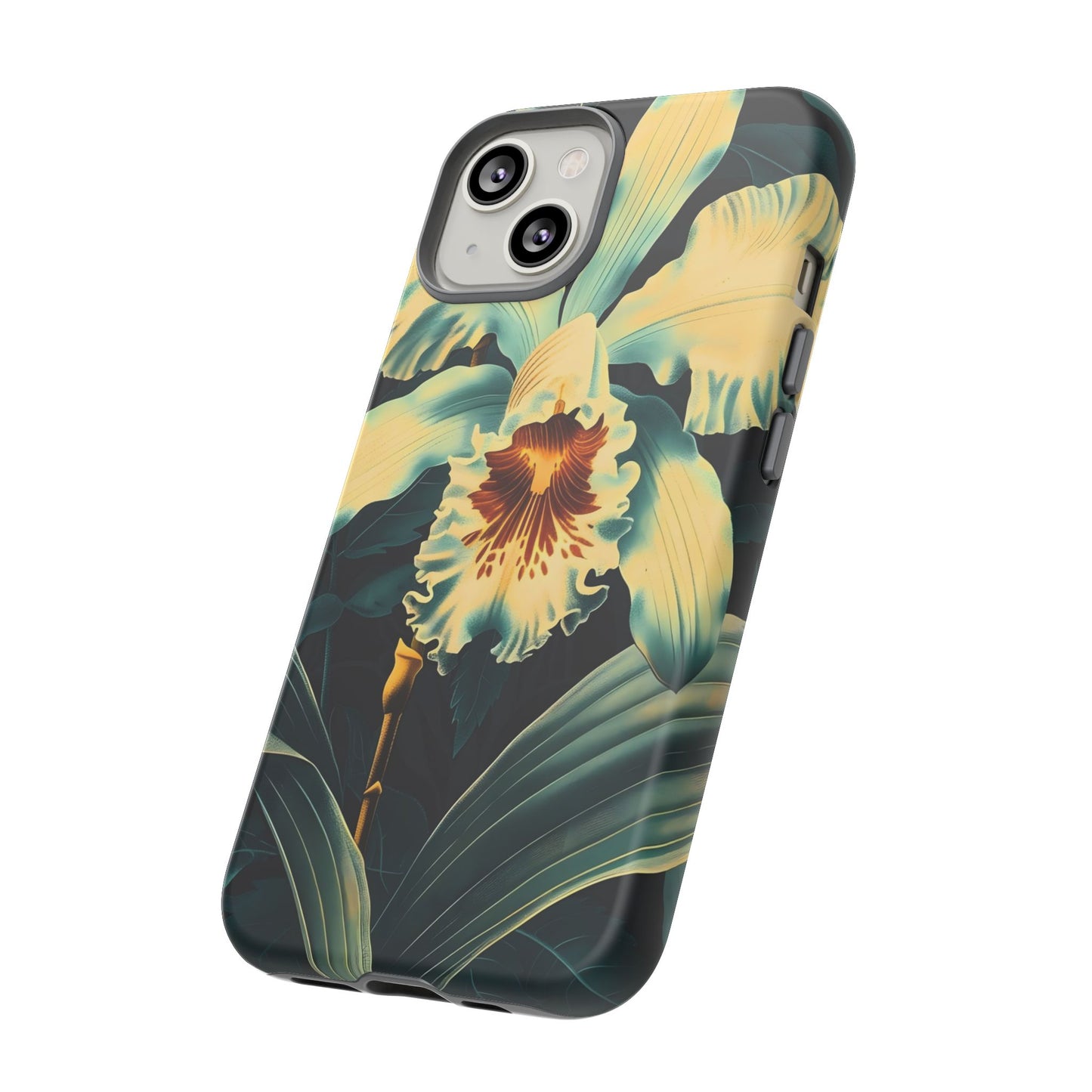Floral Phone Case - Tough Cases with Orchid Design, Durable Smartphone Cover for Nature Lovers, Floral Gift for Her, Botanical [...]