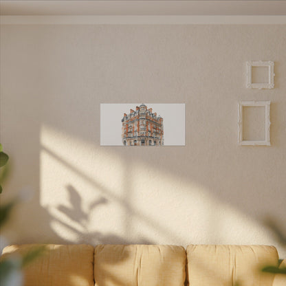 Artistic Matte Canvas Print of Historic Building, Wall Art Decor, Home Interior, Unique Gift, Fine Art, Architecture Lover, Urban Design