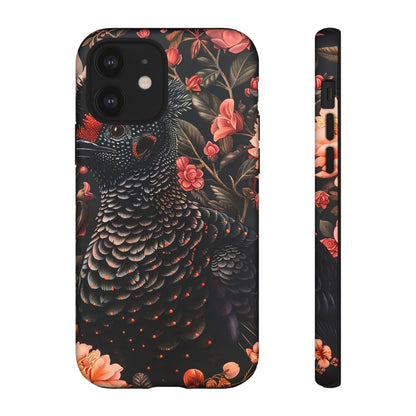 Tough Cases: Floral Design Phone Case, Stylish Protection for Your Phone, Unique Gift for Bird Lovers, Vibrant Floral Art, [...]