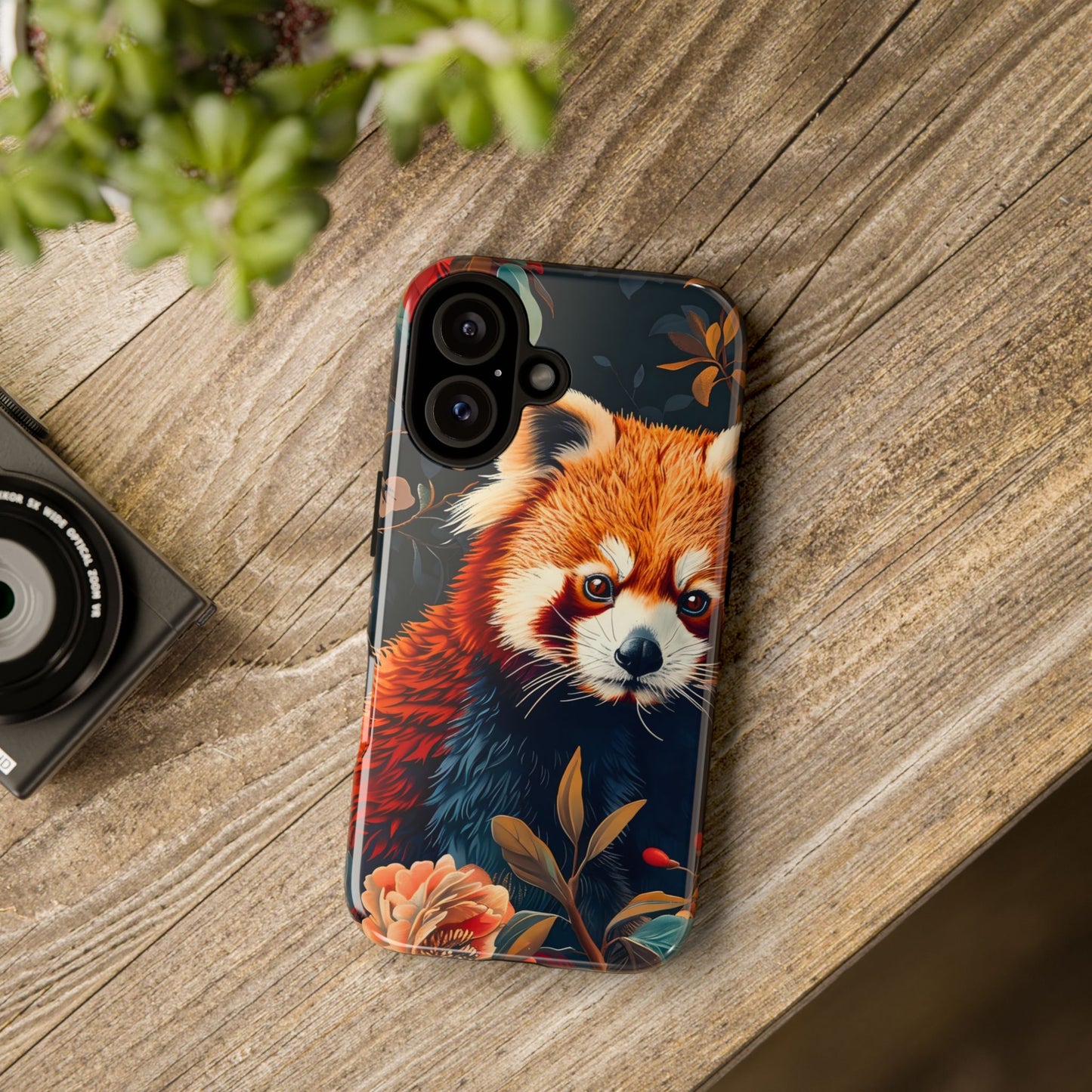 Cute Red Panda Phone Case, Wildlife Lover Gift, Tough Cases for iPhone, Nature-Themed Phone Cover, Animal Art Shell, Cute Tech Accessories