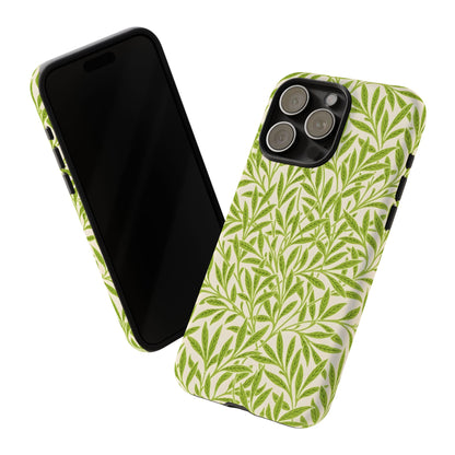 Green Leaf iPhone Case, Tough Cases, Botanical Phone Protection, Eco-Friendly Cover, Nature Lover Gift, Trendy Cell Phone Accessory