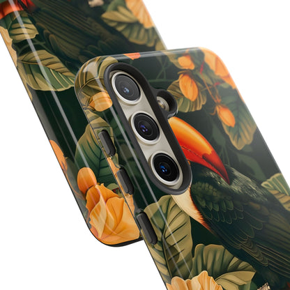 Tropical Toucan Phone Case, Exotic Bird Cover, Nature Lover Gift, Eco-Friendly Design, Customizable Tech Accessory