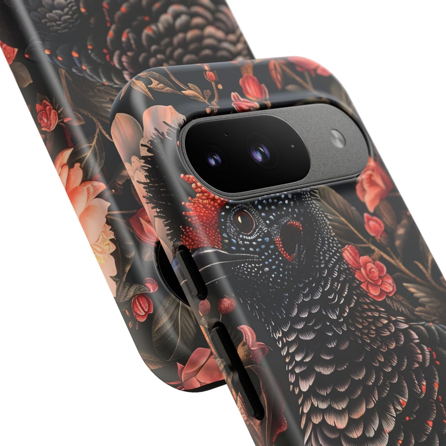 Tough Cases: Floral Design Phone Case, Stylish Protection for Your Phone, Unique Gift for Bird Lovers, Vibrant Floral Art, [...]