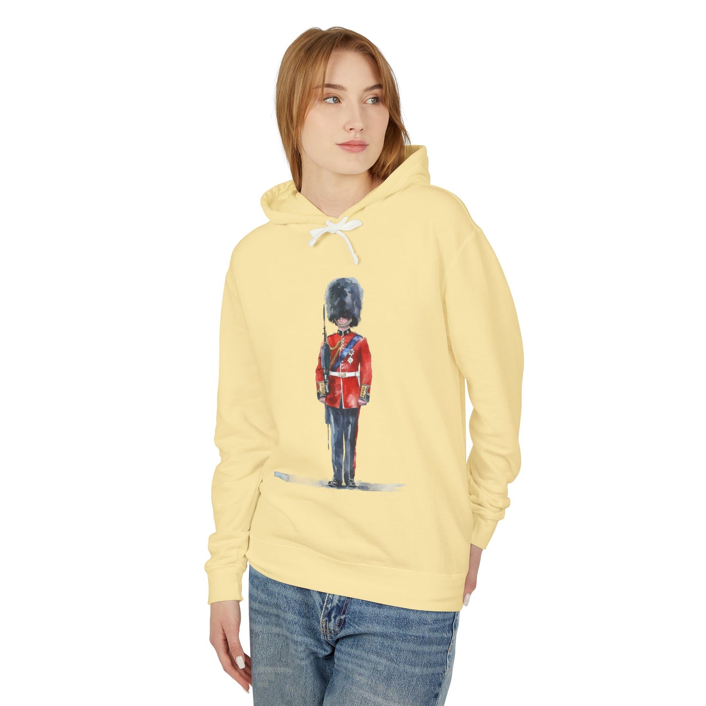 Unisex Lightweight Hooded Sweatshirt - Historic and Iconic - The British Soldier in Red