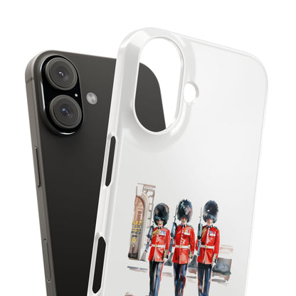 Slim Phone Case with Iconic British Guard Design - Perfect for Travel, Unique Gift, Cell Phone Accessory, Trendy Cover, London Souvenir