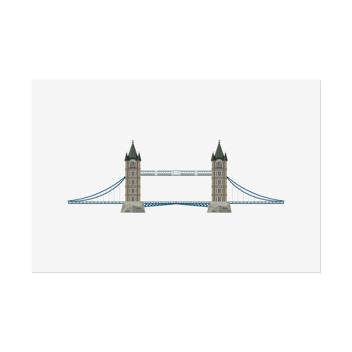 Tower Bridge Rolled Poster, London City Decor, Wall Art, Gift for Travelers, Home Aesthetic, UK Wall Art
