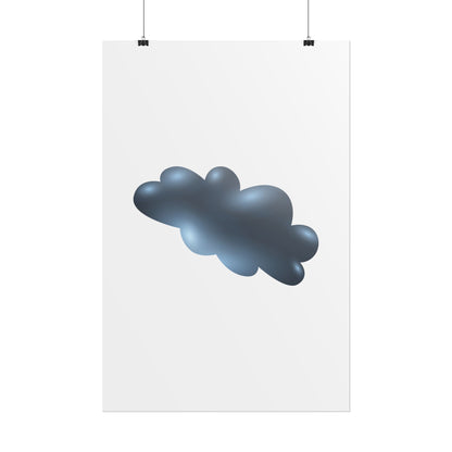 Cloud Art Print, Modern Decor, Minimalist Wall Art, Home Office Decor, Unique Gift, Aesthetic Poster