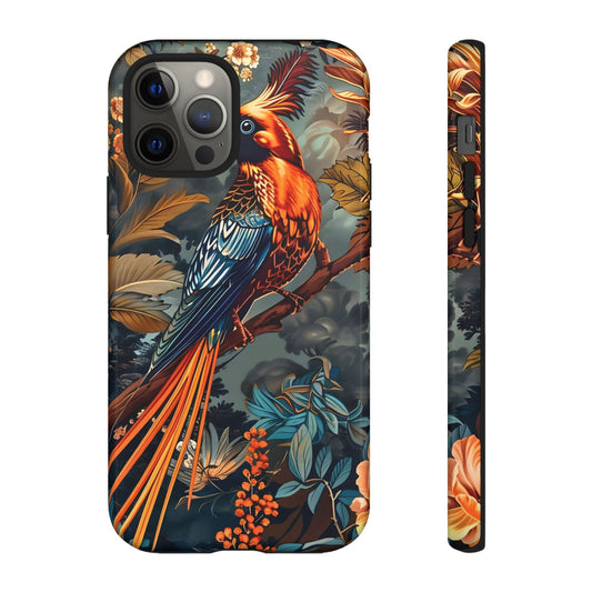 Vibrant Phone Case with Exotic Bird Design, Floral Phone Cover, Tough Case for Nature Lovers, Unique Gift Idea, Phone Accessory, [...]