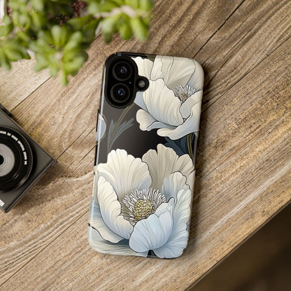 Floral Phone Case, Tough Cases for Women, Stylish Phone Cover, Floral Design Phone Protector, Nature Inspired Tech Accessories