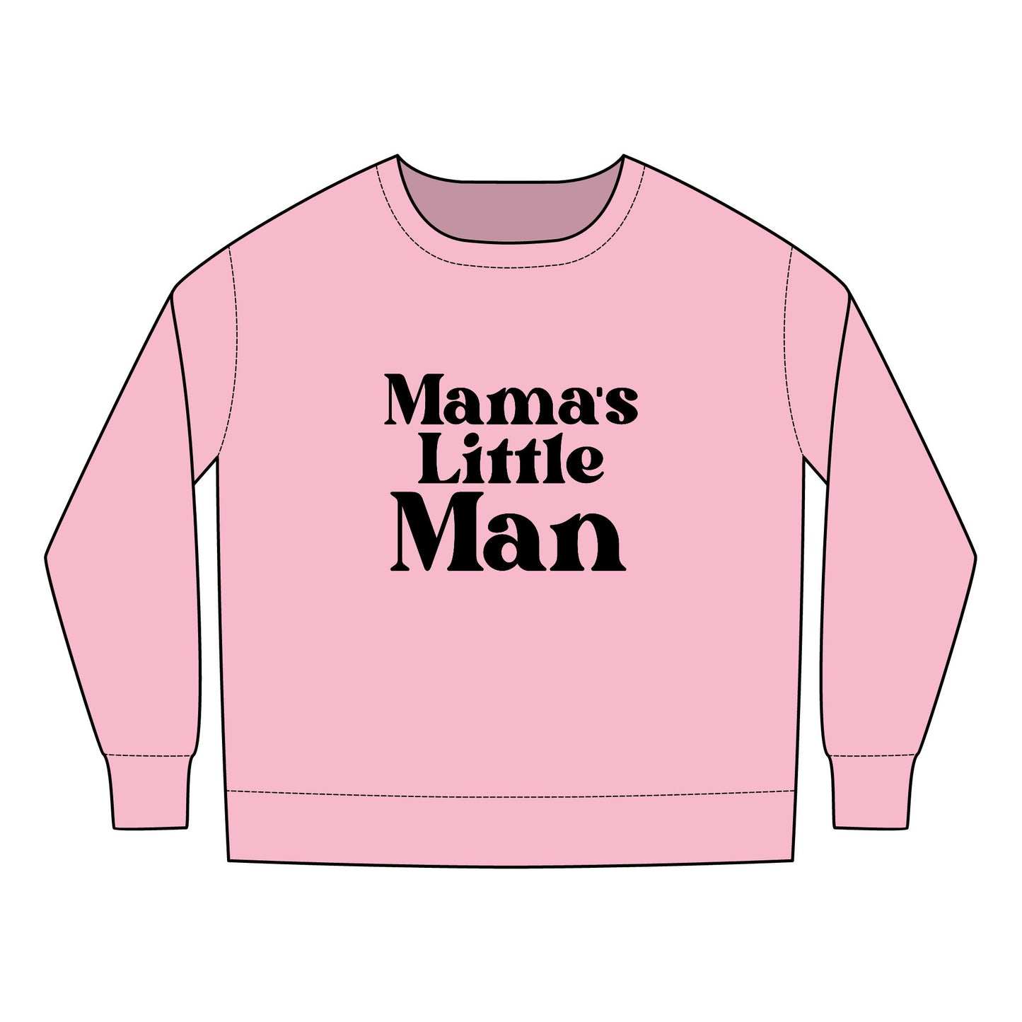 Toddler Sweatshirt - Mama's Little Man SVG PNG Design - Adorable & Cozy Kids' Apparel