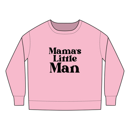 Toddler Sweatshirt - Mama's Little Man SVG PNG Design - Adorable & Cozy Kids' Apparel