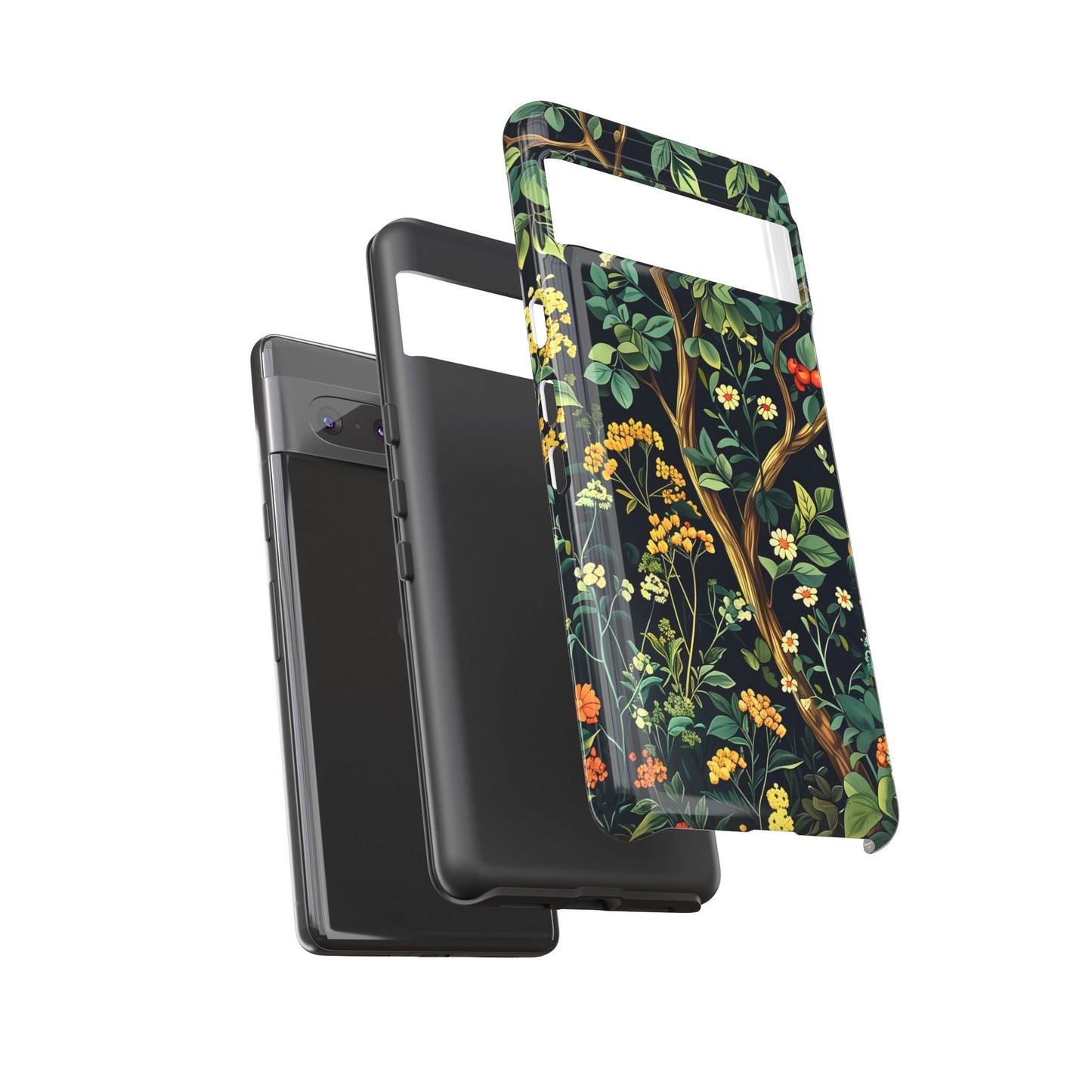 Floral iPhone Case, Nature Inspired Tough Case, Botanical Phone Cover, Eco-Friendly Gift, Unique Floral Design