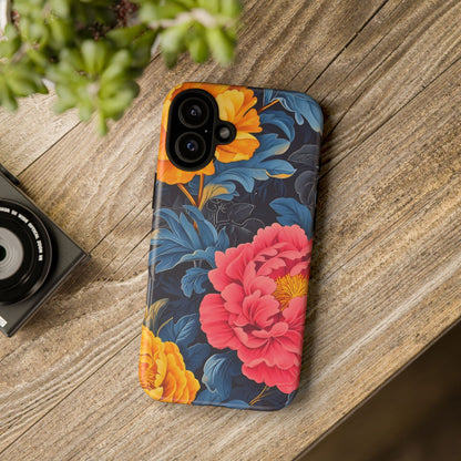 Floral Phone Case, Tough Cases, Stylish Mobile Cover, Gifts for Her, Phone Accessories, Unique Flower Design