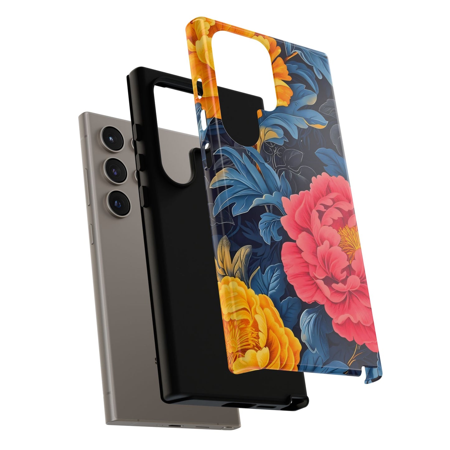 Floral Phone Case, Tough Cases, Stylish Mobile Cover, Gifts for Her, Phone Accessories, Unique Flower Design